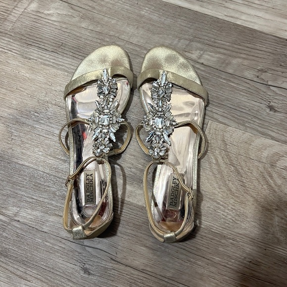 Gold Sandals - Picture 1 of 3